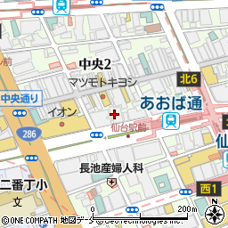 三井住友銀行仙台支店周辺の地図