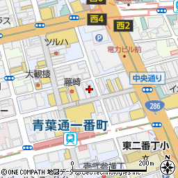 ＡＯＫＩ仙台一番町店周辺の地図