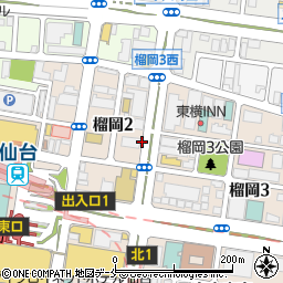 仙台Ｃ．Ｒ．Ｃ．仙台駅店周辺の地図