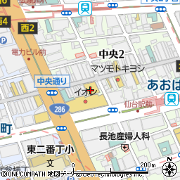 すてっちはうす　イオン仙台店周辺の地図