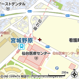 仙台国立病院前郵便局周辺の地図