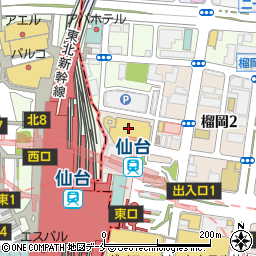 ａｕショップＢｉＶｉ仙台駅東口周辺の地図