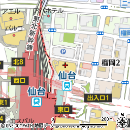 忍家 BiVi仙台駅東口店周辺の地図