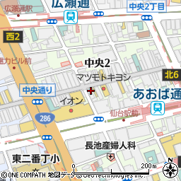 フットミキサー仙台店周辺の地図