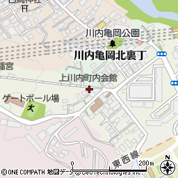 上川内町内会館周辺の地図