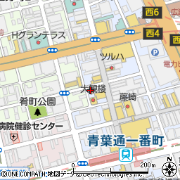 仙台一番町郵便局 ＡＴＭ周辺の地図