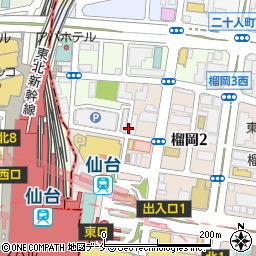 すし 土風炉 仙台東口店周辺の地図