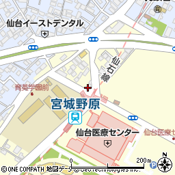 ヤマザワ調剤薬局宮城野原店周辺の地図
