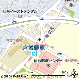 ヤマザワ調剤薬局　仙台医療センター前店周辺の地図