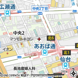 常陽銀行仙台支店 ＡＴＭ周辺の地図