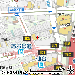 いただきコッコちゃん 仙台駅西口店周辺の地図