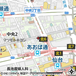 一蘭 仙台駅前店周辺の地図