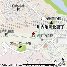 宮城県仙台市青葉区川内亀岡北裏丁19-8周辺の地図