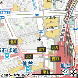 株式会社エイブル　仙台駅前店周辺の地図