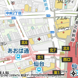 白木屋 仙台駅前店周辺の地図