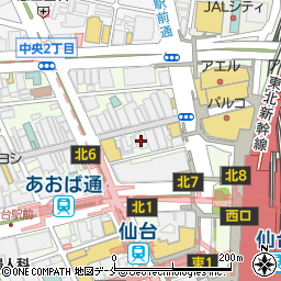 牛タン 伊達家仙台駅前店周辺の地図