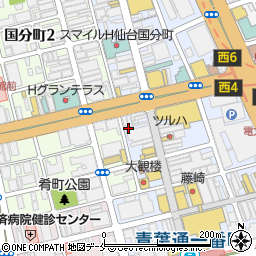 まねきねこ 仙台一番町ぶらんどーむ2号店周辺の地図