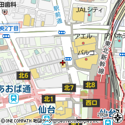 ビッグエコー 仙台駅前店周辺の地図