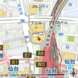 鎌倉パスタ 仙台パルコ店周辺の地図