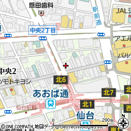 ＭｅｎｉｃｏｎＭｉｒｕ　仙台店周辺の地図