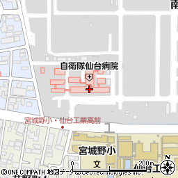 自衛隊仙台病院周辺の地図