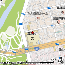 仙台市役所　青葉区児童館立町マイスクール児童館周辺の地図