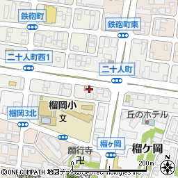パークジャパン仙台二十人町第１駐車場周辺の地図