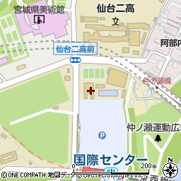 仙台二高同窓会事務局周辺の地図