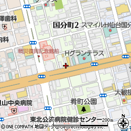 カースタレンタカー仙台国分町店周辺の地図