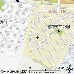 宮城県仙台市青葉区西花苑2丁目18周辺の地図