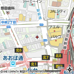 チャコット株式会社　仙台支店事務所周辺の地図