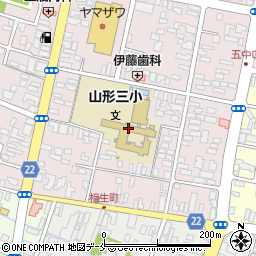 山形市立第三小学校周辺の地図