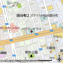 ホテルグランテラス仙台国分町周辺の地図