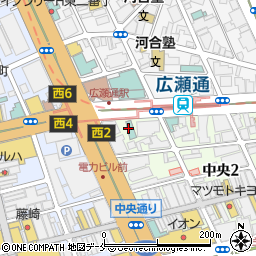 スーパーホテル仙台・広瀬通り周辺の地図