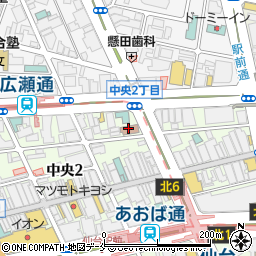 ファミリーマート仙台中央店周辺の地図