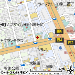 ディズニーストア仙台東映プラザ店周辺の地図