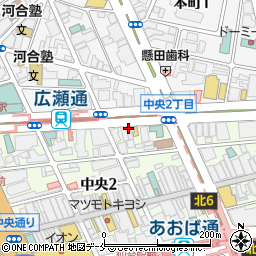 オリックスレンタカー仙台駅前店周辺の地図
