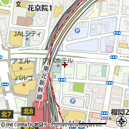 リパーク仙台駅東口第１３駐車場周辺の地図