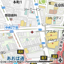 宮城交通株式会社　宮交仙台・高速バスセンター周辺の地図