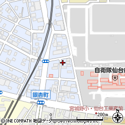 タイムズ仙台銀杏町駐車場周辺の地図