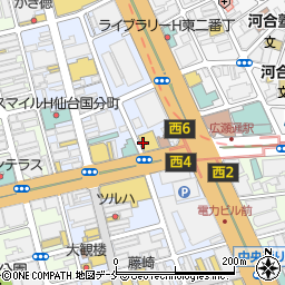 ザ・パーク一番町４丁目（仙台）駐車場周辺の地図
