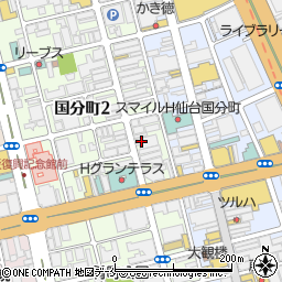 仙台 ハンマート周辺の地図