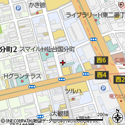町鮨とろたく 一番町店周辺の地図