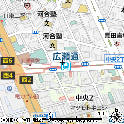 リパーク仙台広瀬通駐車場周辺の地図