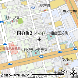 寿司処 こうや 国分町店周辺の地図