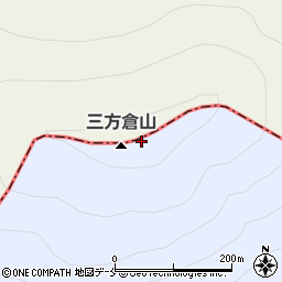 三方倉山周辺の地図