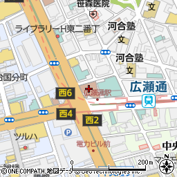 マクドナルド広瀬通駅前店周辺の地図