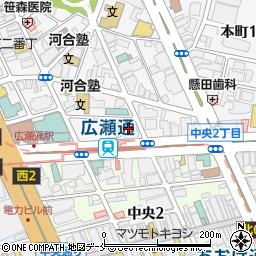 福島テレビ株式会社仙台支社周辺の地図