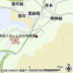 宮城県仙台市青葉区下愛子白山周辺の地図