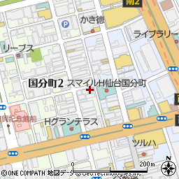 熊本直送馬刺し×宮城名物と日本酒 個室居酒屋 蛍火周辺の地図